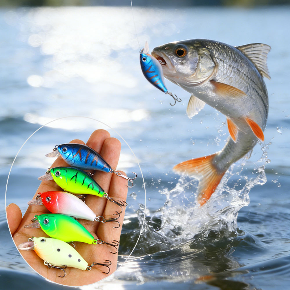 1Pc 6cm 6.9g Fishing Lure Cran - Fishing Hook Treble review and price