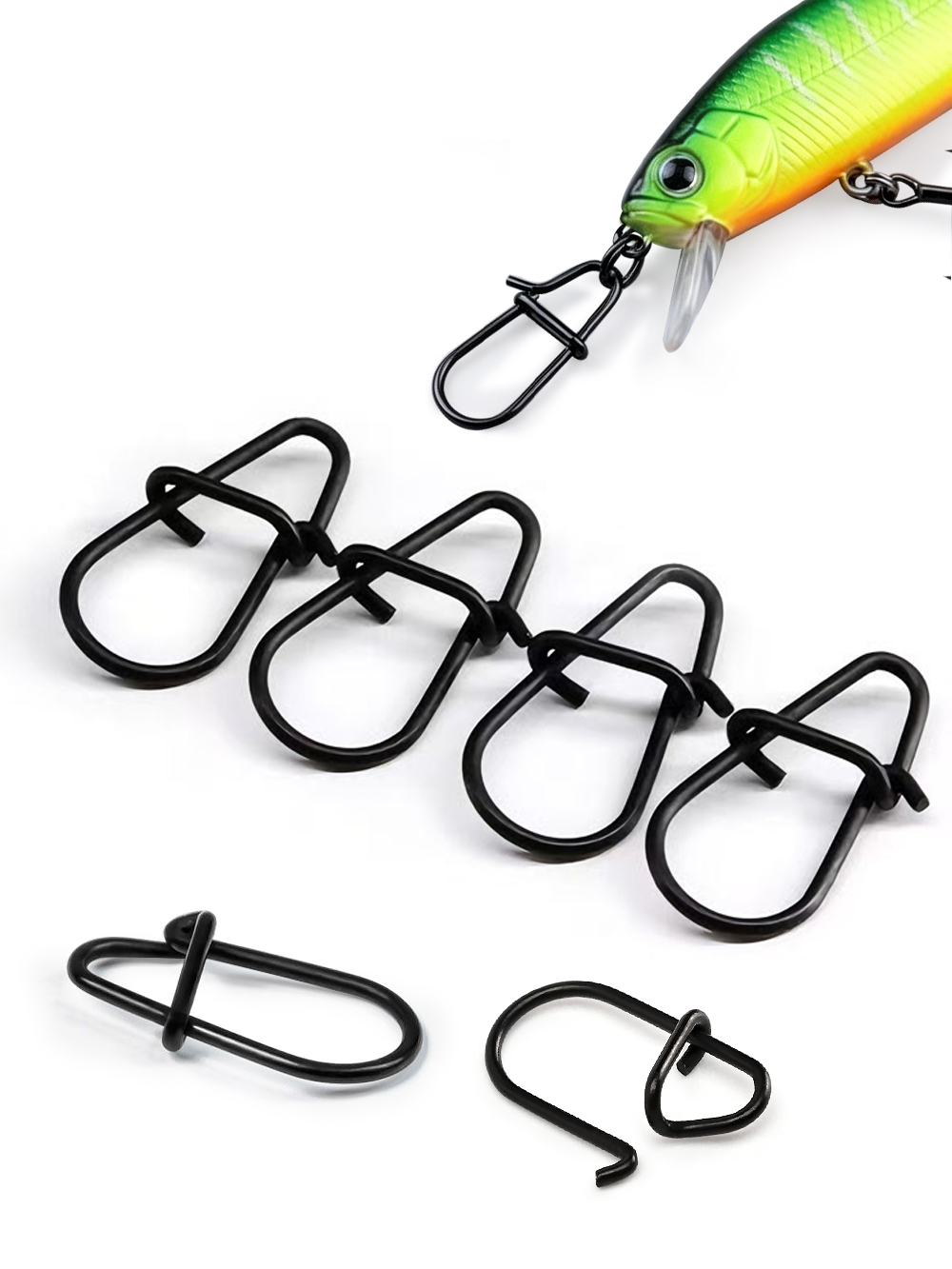 GOBAIT 100Pcs Black Stainless  - Fishing Hook Remover review and price