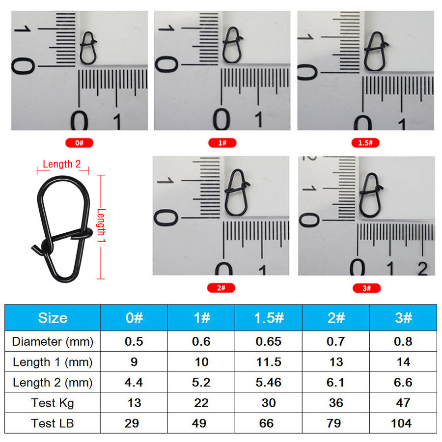 50Pcs Crankbait Snaps Stainles - Fishing Hook Remover review and price