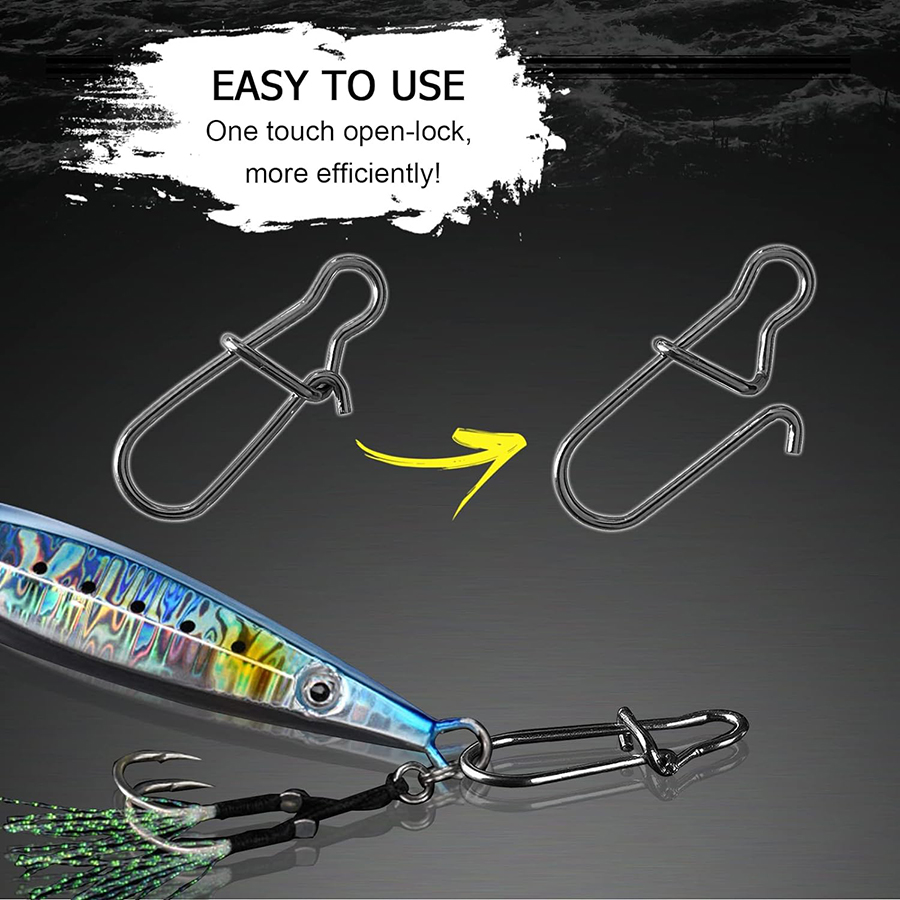 50Pcs Crankbait Snaps Stainles - Fishing Hook Remover review and price
