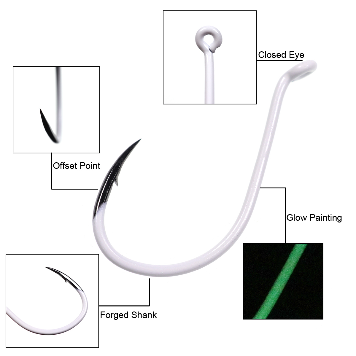 25pcs/box Luminous Imported St - Fishing Hook Assortment review and price