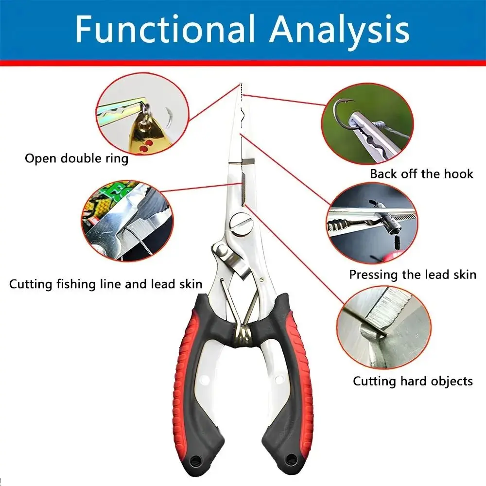 Stainless Steel Fishing Pliers - Fishing Hook Sharpener review and price